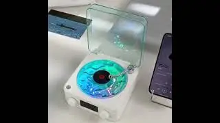 Multi-Function Retro Record Player #3dviewing #antiagingdevice #athleticperformance #glowup