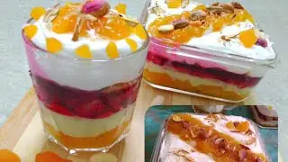 Apricot Trifle recipe | Khubaani ka Meetha | Apricot delight in easy steps