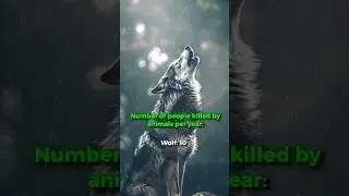 Number of people killed by animals per year: 😳😱|#shorts