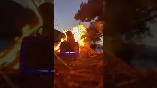 Doğada ateş #ateş #fire #campfire #kampateşi #ş&ouml;minesesi #orman #forest #keşfet #ardahan #winter