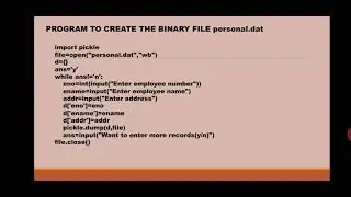 binary file program one part 3