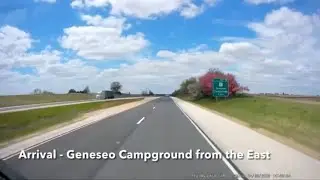 Arrival Geneseo Campground from the East - Geneseo, Illinois