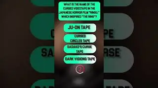 What is the name of the cursed videotape || #shorts #horror #scary #quiz #horrorshorts