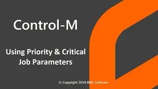 Control-M &mdash; использование приоритетных и критических параметров задания