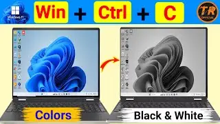 Computer ko Color Screen se Black & White Kaise kare || Windows11 Me Black & White Screen Kaise kare