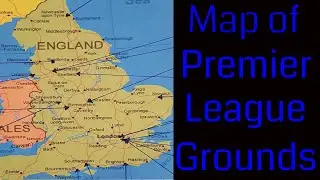 Map of Premier League Teams