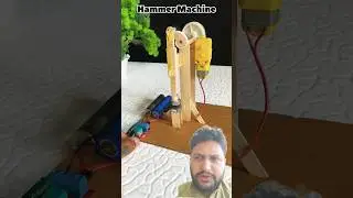 dc motor power hammer project| #motor #dcmotor #experiment #project #technology #techshorts #shorts