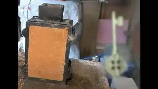 Melting Brass Bullet Casings to Cast a Vintage Key