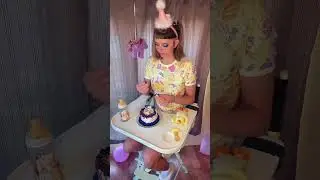 It&rsquo;s my birthday! 🥳 baby cake smash to celebrate! #adultbaby #littlespace #cakesmash