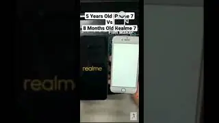 iPhone 7 vs Realme 7 Boot Speed Test #shorts