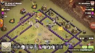COC TH9 VS TH11 Bowler Walk & VAHO attack strategy anti 3 star clan war base