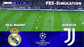 Real Madrid vs Juventus | UEFA Champions League 2025 | PES 21 Simulation
