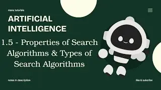 1.5 - Properties of Search Algorithms & Types of Search Algorithms | Artificial Intelligence