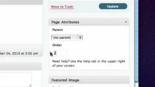 Change Page Order in Wordpress