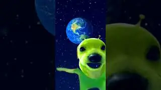 Green alien dog pls get this viral #shorts #funny #memes #prettylittlebaby #aliens #cute #aliendog