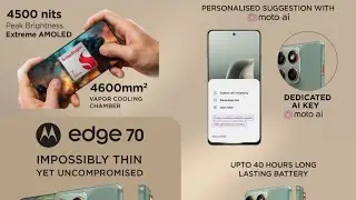 Motorola Edge 70  Fusion Free Fire Gameplay test 