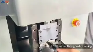 JCW-50TS Heavy-duty Terminal Crimping Machine. Cable range 16-300mm&sup2;/ Servo motor control.
