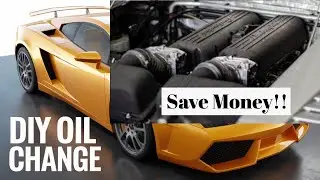 DIY Lamborghini Pre LP Gallardo Oil Change: Save Over $1000!!!