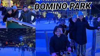 Ice Skating at Domino Park was so much FUN