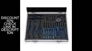 21pcs Ophthalmic Cataract Intraocular Set Surgical Instrument Eye Micro Surgery Tools