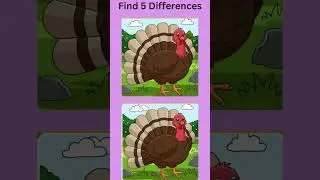 Find the 5 Differences in 30 Seconds! | Spot the Difference Game #shorts