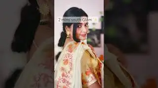 2 mins south Glam ✨ #southmakeuplook #2minssouthmakeup #southindianmakeup