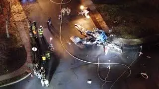 (Drone Video) Double Fatal Small Plane Crash Hilltown Township 2/24/22