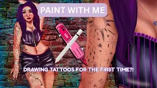 Paint With Me While I Draw Tattoos for the First Time