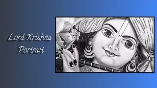 Lord Krishna Portrait  / Pencil Sketch  / Grid Method || Dev&rsquo;s Creative