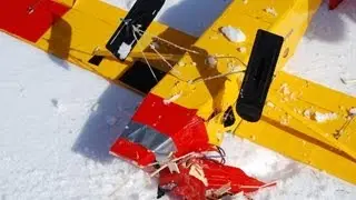 RC Pilatus Porter CRASH on Skis