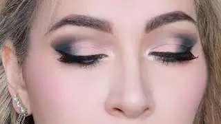 Idea trucco occhi cat eyes con  rosa e blu