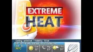 Raw footage weather report 07/21/2011