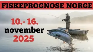 FISKEPROGNOSE for Norge fra 10. til 16. november 2025: Kast alt du har i hendene og dra p&aring; fisketur