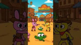 Sprunki's Wild West Duel! 🌵 | Cute Cartoon Rainbow Showdown  #animation #sprunki #short