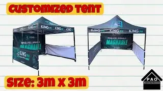 Retractable Foldable Tent with Print (Direct to tarp)