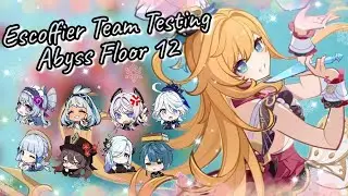 One Coffee please! || Escoffier Team testing Floor 12 second half || 5.6 || Genshin Impact