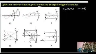 Q3)Name a mirror that can give an erect and enlarged image of an object. NCERT Class 10 Light &ndash;