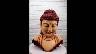 Ebros Large Feng Shui Shakyamuni Buddha Bust W/ Ushnisha and Rosy Cheeks Statue