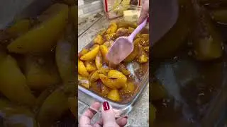 Персиковый коблер, торт-слип #шорты