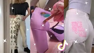 Upcycled Fashion and Thrift Flips Part 2 tiktok compilation