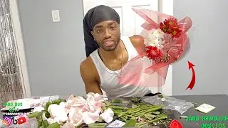 HOW TO MAKE A FLOWER BOUQUET FOR YOUR GIRL FROM SCRATCH !!