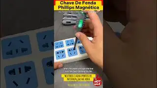 Chave Phillips Magn&eacute;tica 2 em 1 &ndash; Alto Torque + Detector de Tens&atilde;o El&eacute;trica!