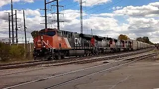 NB 4 engine CN E251 with EMD SD75 rebuilds