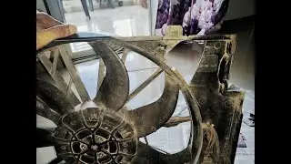BMW e60/ BMW 5 radiator Fan repair under ₹ 200. Engine cooling coil fan system.