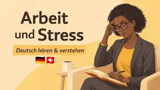Deutsch lernen mit Podcast | Thema Arbeit und Stress /A2/B1