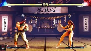 Street Fighter V: Champion Edition (SFV CE) Gameplay - Ryu VS Chun-Li