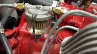 1957 Thunderbird hot and cold glass fuel filter bowl bubbles