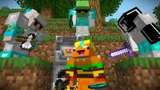 Minecraft Speedrunner VS 3 Hunters