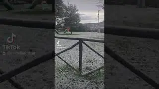Neve a Rocca di Papa. Velo bianco ai Castelli Romani nella notte