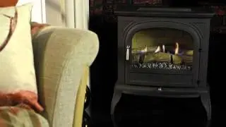 Focal Point Fires - Dalvik Flueless Slide Control Gas Stove (black)